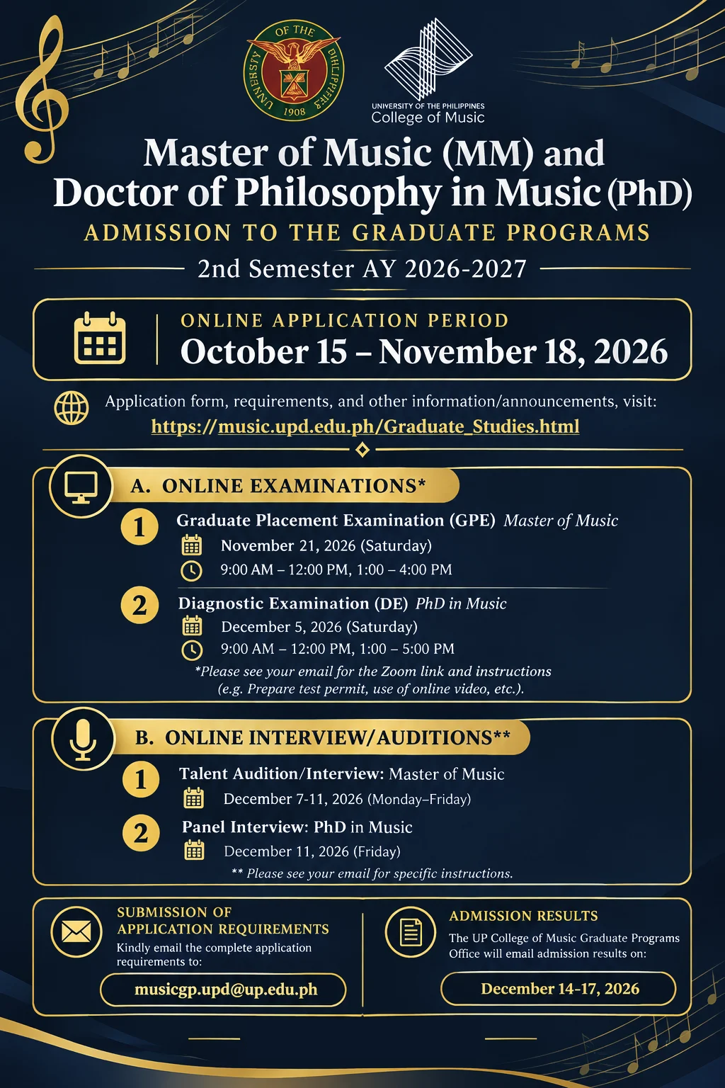 Graduate Programs Admission 2026-2027 Responsive image